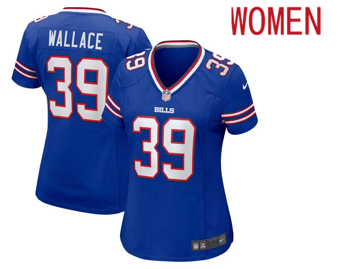 Women Buffalo Bills #39 Levi Wallace Nike Royal Game NFL Jersey->women nfl jersey->Women Jersey